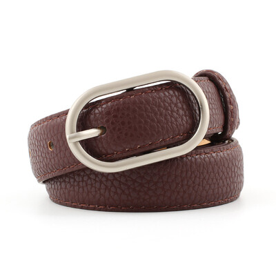 

Badinka 2018 New Gold Silver Black Pink White Faux Leather Belt Wasitband Ladies Thin Skinny Waist Belts for Women Jeans Pants