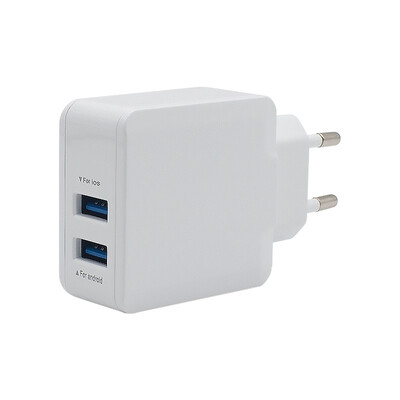 

Mzxtby 5V24A Smart Travel Dual USB Charger Adapter Wall Portable EU Plug Mobile Phone Charger for iPhone Samsung Xiaomi Tablet