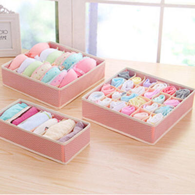 

Storage Drawer Divider Solution Box Tidy Socks Bra Underwear Organiser 3 Pack