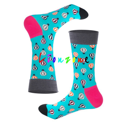 

LIONZONE Winter Warm Women Socks Unisex Rainbow Cherry Crane Pineapple Lemon Harajuku Colorful Funny Cotton Crew Socks