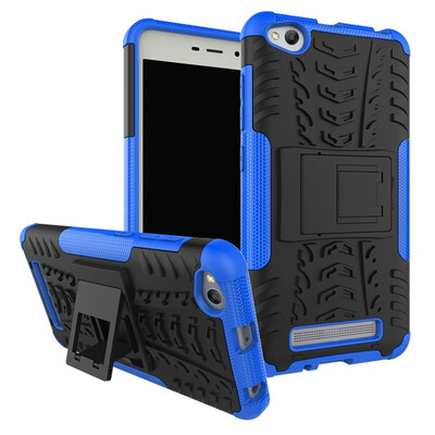 

Fivice Redmi 4A Case TPU anti-fall tire pattern back clip bracket phone case