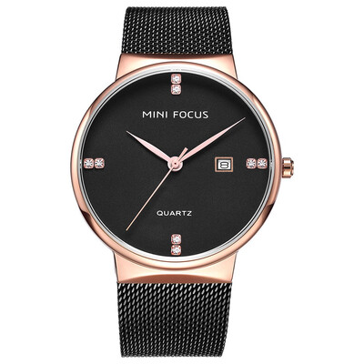 

BOFUTE Male Watches Fashion Casual Watch Quartz Watches Japanese Movement Calendar Waterproof Metal Mesh Belt 0181G