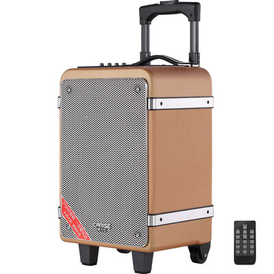 

Yalan Shi EARISE V6 card portable high-power square dance sound box outdoor mobile bar audio wireless remote control gold