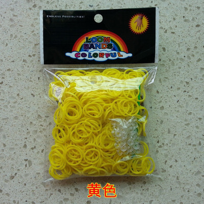 

Three SEMBEM rainbow hair about 100 portable multi-color high elastic stretch rubber band elasticity easy to break