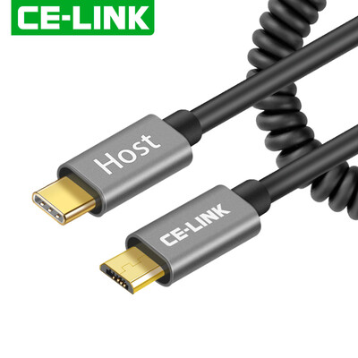 

CE-LINK Type-C Micro usb30 Hard Drive Data Cable for Mac Connect HDD Black 1 meter 1146