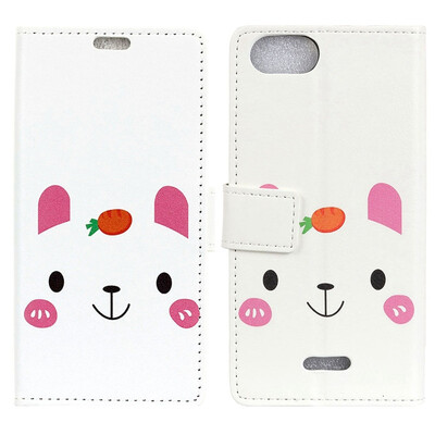 

MOONCASE Wiko Harry 2 Painted Leather Case - Radish Rabbit