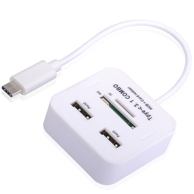 

Ferguson cabos F06902 Apple notebook type-c card reader multi-function USB31 millet 4c music as 1s phone Meizu Pro5 MacBook reader white
