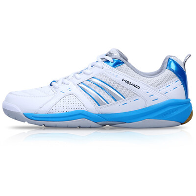 

HEAD HEADE Badminton Shoe Shockproof Skid Men 's Professional Training Shoes Wearable Breath 1690 White Red 43 yards