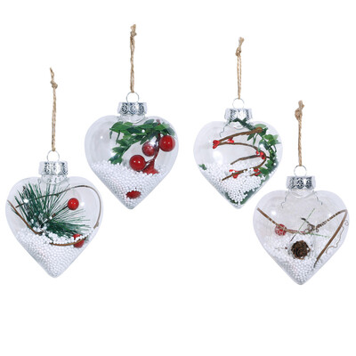

UpperX Christmas Decor Pendant Xmas tree Pendant Hanging Home Ornament Christmas Decor Ball Baubles Balls Ornament Decor heart