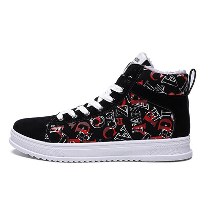 

Autumn&winter mens shoes Korean high-top shoes mens metal boots wild casual shoes tide shoes men