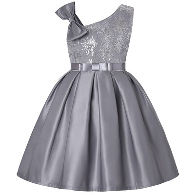 

Girls Gorgeous Navy A-line Sequins Pleated Dresses Red One-shoulder Champagne Party Dress Clothing