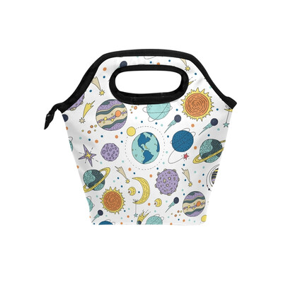 

Lunch Bag Tote Bag Planet Travel Picnic Organizer Lunch Holder Handbags Lunch Bag Box for Office