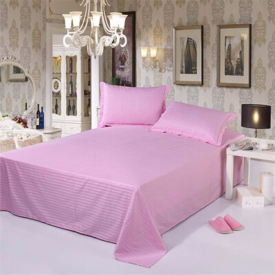 

Satin 100 Cotton 1 Piece Bed Sheet Solid Pure Flat Sheet Bedding Black Bed Sheetshigh-grade Bedsheetblack White Bedclothes
