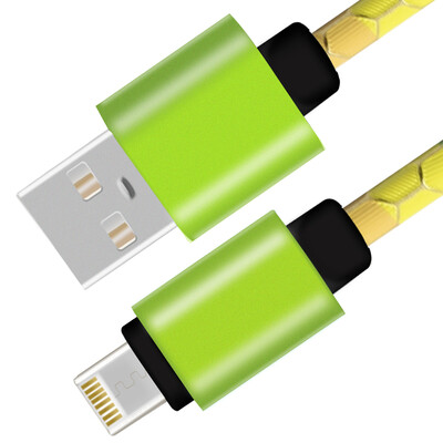 

Muyang MuYang KS25 charging adapter Andrews Apple two-in-one data adapter a double-use plastic sewing 1 m yellow-green