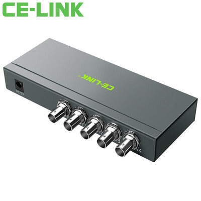 

CE-LINK SDI splitter one minute four broadcast-level HD camera video SDI splitter splitter 1 into 4 out shared synchronization 2249