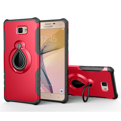 

Fivice Samsung Galaxy J5 primeOn5 2016 Case TPU Water Drop Ring Stand Car Power Magnetic Drop-proof Phone Case