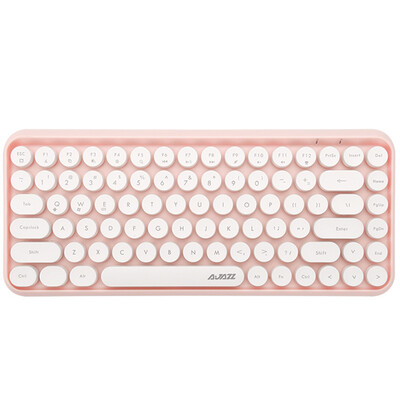 

Ajazz 308i Vintage Portable Bluetooth Wireless Keyboard 84 Keys for Home Office Use