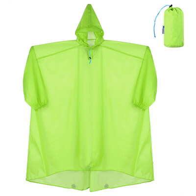 

Coated Nylon Raincoat Soft Rain Coat Waterproof Hooded Rain Poncho Outdoor Rain Jacket