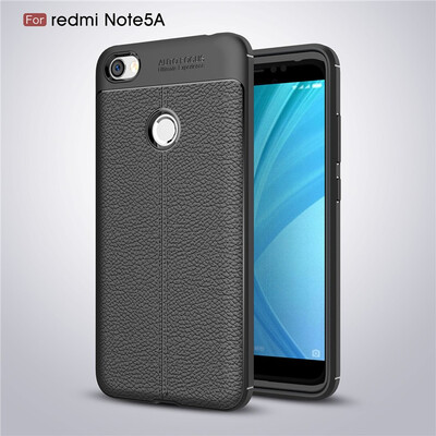 

Fivice Xiaomi Redmi note 5A case Luxury leather TPU silicone anti-fall soft shell phone case