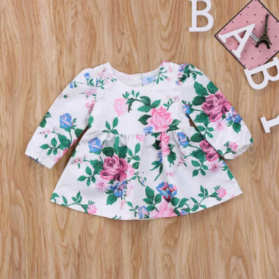 

Infant Toddler Baby Girls Floral Tutu Dress Princess Party Tulle Dresses Tops