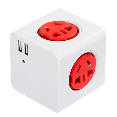 

Breeze (kyfen) QF-M11C smart cube socket with USB plug-in wireless power conversion plug converter red mine