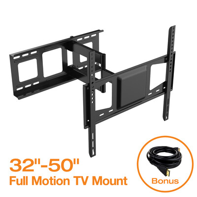 

FLEXIMOUNTS V2 Full motion Swivel Tilt and Rotate TV wall mount bracket fits for most of 32" 36" 40" 42" 46" 47" 50" LCD LED 4k HD TV