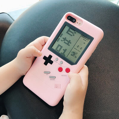

Ninetendo Gameboy Tetris Retro Game Console Phone Case For iPhone X 6 6S 7 8 Plus Soft Protection Cover