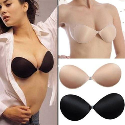 

Summer Sexy Cotton Adhesive Stick Invisible Bra Backless Gel Push Up Strapless