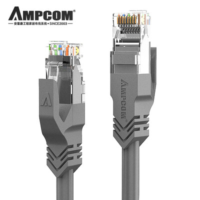

AMPCOM six types of cable CAT6 RJ45 oxygen-free copper 8-core twisted pair 2 m computer router network jumper AMC6GY71620