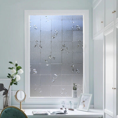 

Reputation cool shield series electrostatic adsorption printing rich flower glass film stickers window stickers bathroom bathroom office windows transparent opaque waterproof sunscreen 45200cm