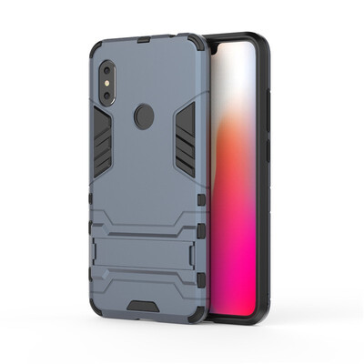 

Fecoprior TPU PC Case For Xiaomi Redmi Note 6 Note6 Back Cover Stand Armor Shield Celulars Fundas Coque