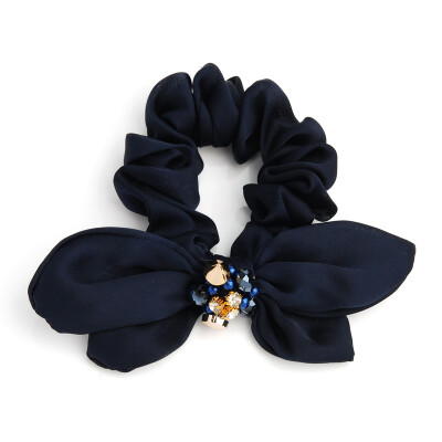 

Chimera (CHIMERA) hair ornaments headdress heart cloth bowknot hair round head rope flower blue