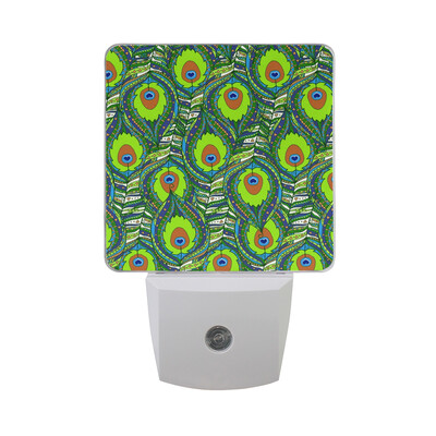 

ALAZA LED Night Light With Smart Dusk To Dawn SensorFresh Slices Of Red Watercolor Plug In Night Light
