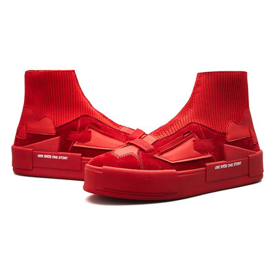 

2018 new autumn Korean version of the trend of mens shoes canvas hip-hop high-top shoes hip-hop sports casual tide shoes wild