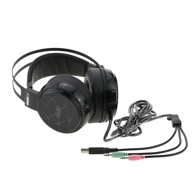 

Bluetooth Headsets Professional Gaming Esport Headphones 35mm Over-Ear Stereo Headset Earphone USB Wired with Microphone RGB Brea