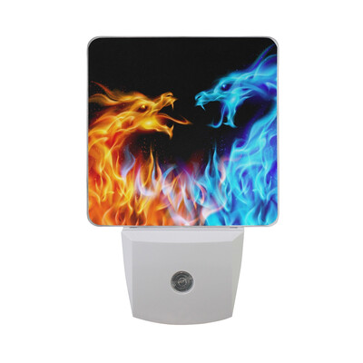 

ALAZA LED Night Light With Smart Dusk To Dawn SensorChinese Dragon Plug In Night Light