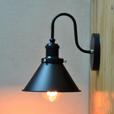 

Baycheer HL431313 Vintage Industrial Indoor Hallway Lighting Gooseneck Barn 1 Light Wall Light