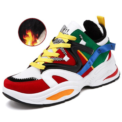 

Mens Shoes Fashion Sports Shoes Casual Outdoor Shoes Breathable Light Shoes For Men Can Add Cotton Black Red Size 39-44