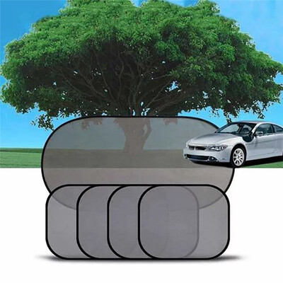 

5 PcsSet Black Auto Sun Visor Car Sun Shade Car Window Suction Cup Car Curtain Auto Sun Shade Car Styling Covers Sunshade