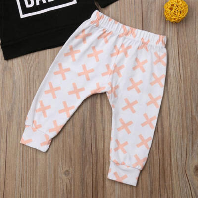 

3pcs Newborn Toddler Infant Baby Boy Girl Clothes T-shirt TopsPants Outfits Set