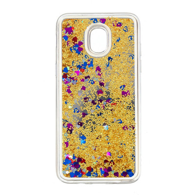 

Fecoprior Back Cover For Samsung Galaxy J3 2018 Case Mirror Glitter Liquid Quicksand Shining Dynamic Fundas Coque Celulars Capa