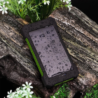 

NeillieN Waterproof Solar Mobile Power SupplyDual USB mobile phone solar alternative battery Outdoor charging treasure 10000mah