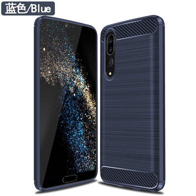 

Fivice HUAWEI P20 PRO case Brushed carbon fiber silicone anti-fall soft shell phone case