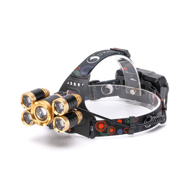 

UKing Zq-X843 4000LM Xml-T6 Rechargeable 4 Mode Zoomable 5 Led Bulb Headlamp