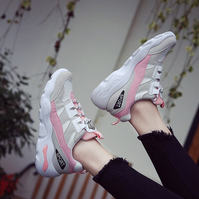

Casual shoes female white shoes 2018 autumn new womens shoes single shoes large size sports running shoes students breathable mes