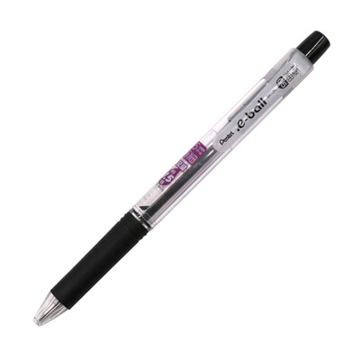 

Japan Pentel 05 Press Ballpoint Pen Large Capacity Gel Pen Student Oil Pen BK125T Black10 Pack