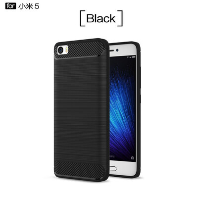 

Fivice Xiaomi Mi 5 case Luxury brushed carbon fiber TPU soft shell