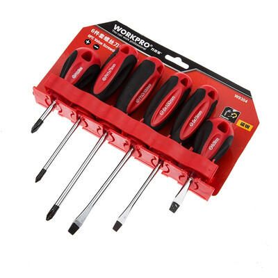 

WORKPRO W9304 High quality carbon steel tape Magnetic screwdriver Set Cross word Plum screwdriver Hardware tool Screwdriver screwdriver
