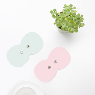 

JZAO massage patch SMD mini portable low frequency pulse massage instrumenmint greenpink 2 pieces