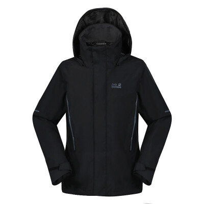 

Wolf claw Jackwolfskin new mens outdoor water repellent breathable single-layered jacket fashion jacket hooded jacket 1110311 black 6000 M